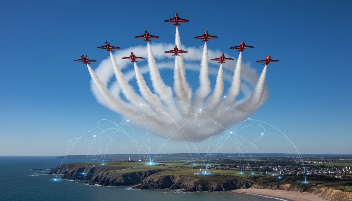 Red Arrows Flight Path - Status, Tracker and Routes - News Signal